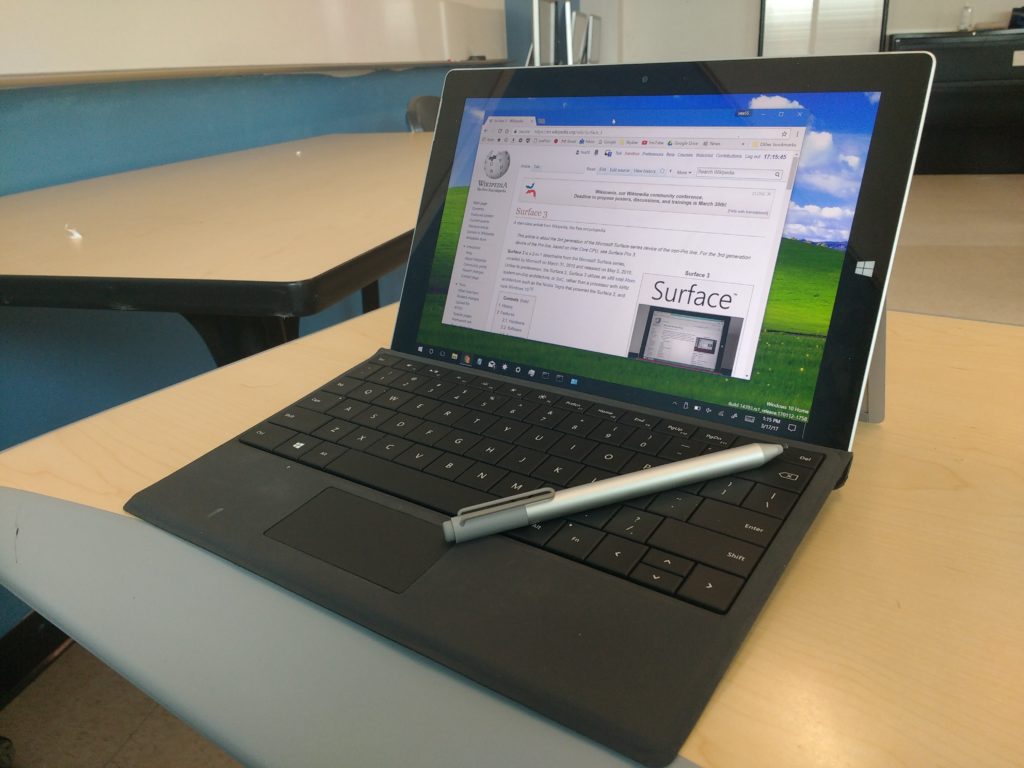 Surface 3 notebook