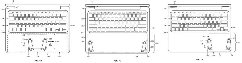Trackpad apple patente