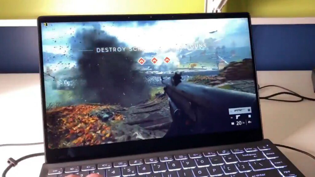 Tiger Lake notebook battlefield v