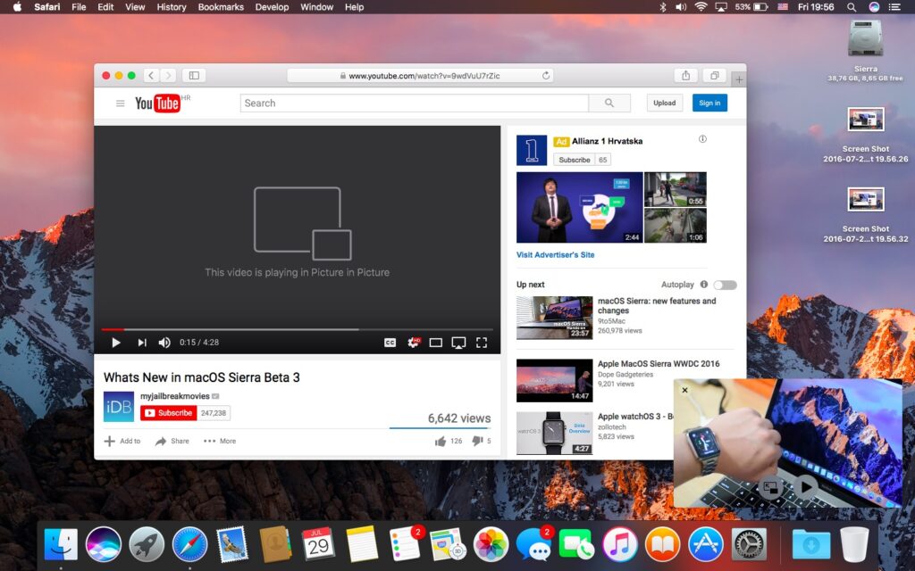 Youtube Picture-in-Picture