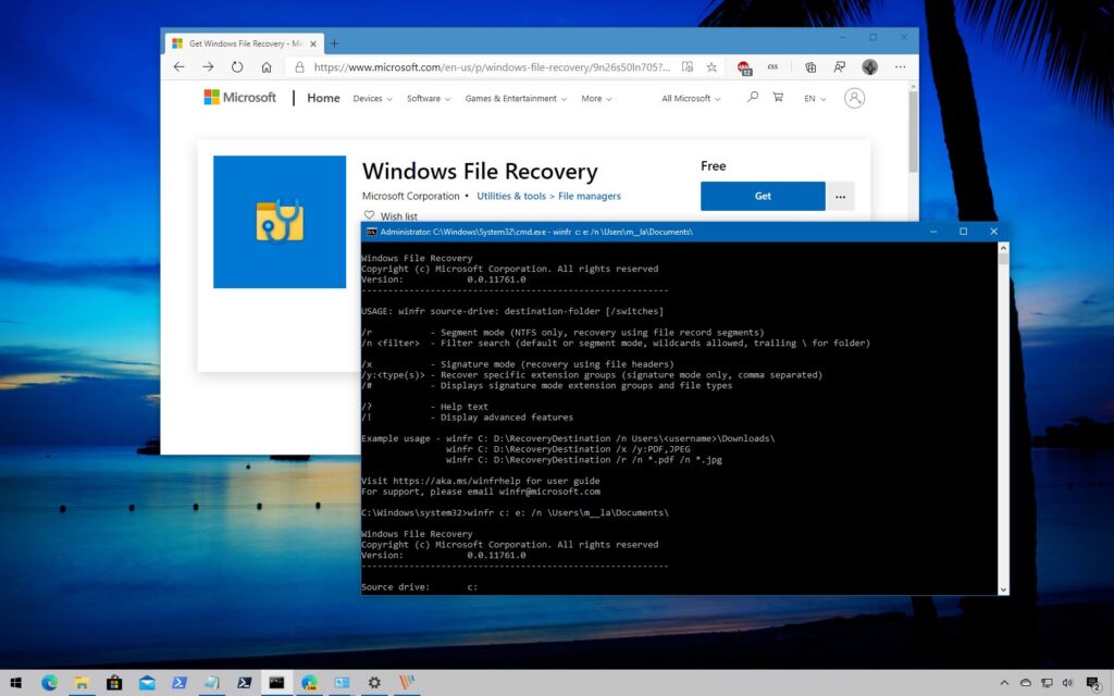 Windows File Recovery