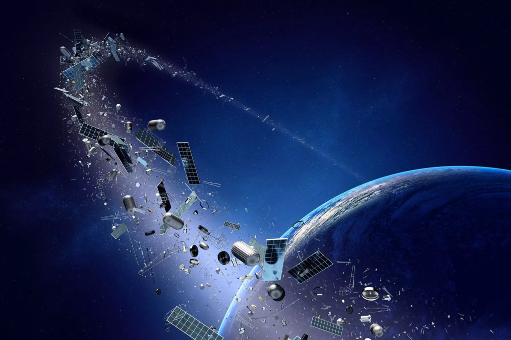 Primeira missão espacial para limpar lixo orbital usará garra gigante 1 limpar lixo orbital