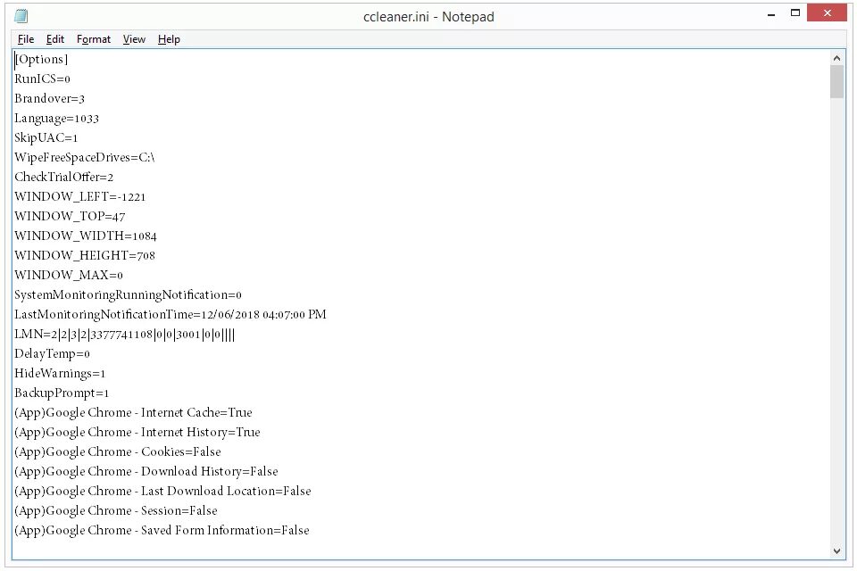 ccleaner ini
