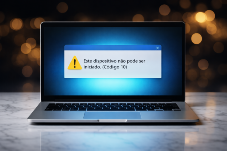 Este dispositivo não pode ser iniciado.