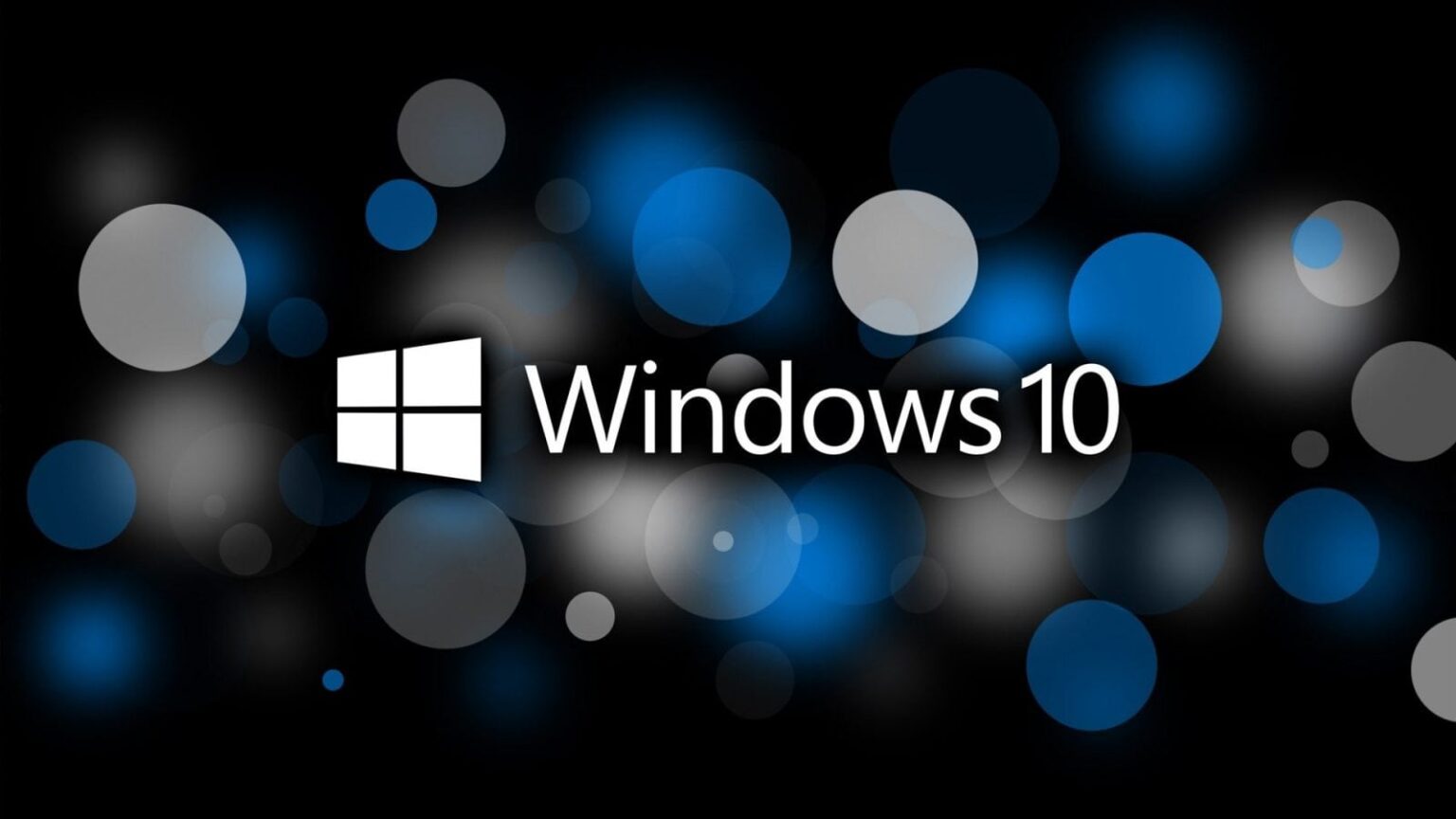 Microsoft Windows 10 system logo circles creative design 1920x1080