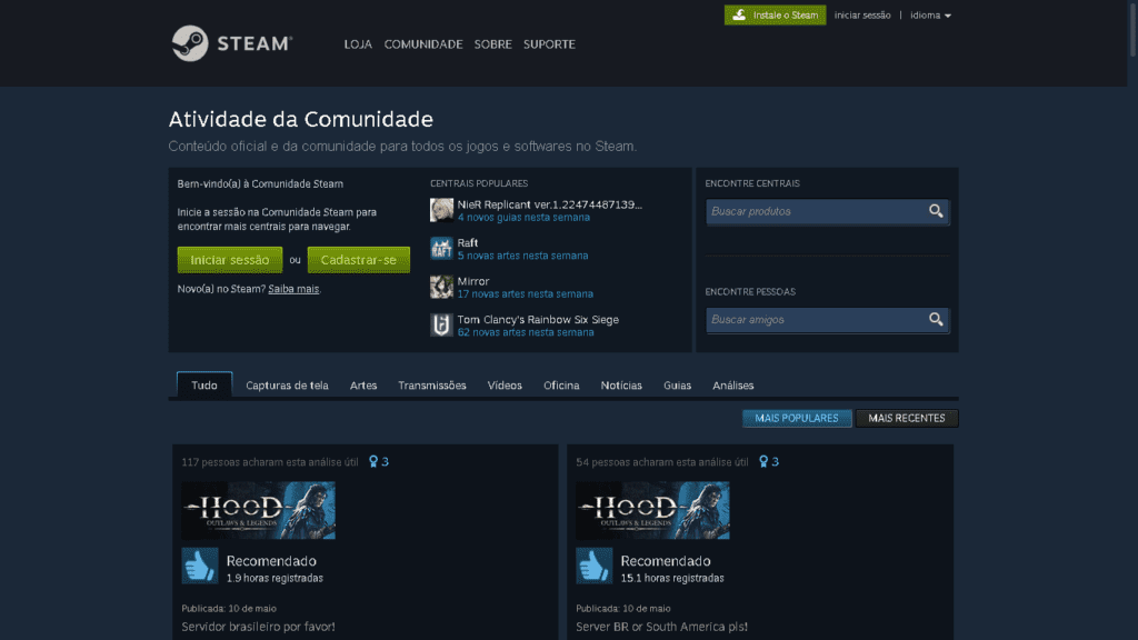 Como pegar um Steam Trade Link para troca de itens na plataforma