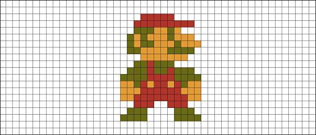 pixel map mario