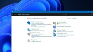 Como abrir o painel de controle no Windows 11 Painel de Controle