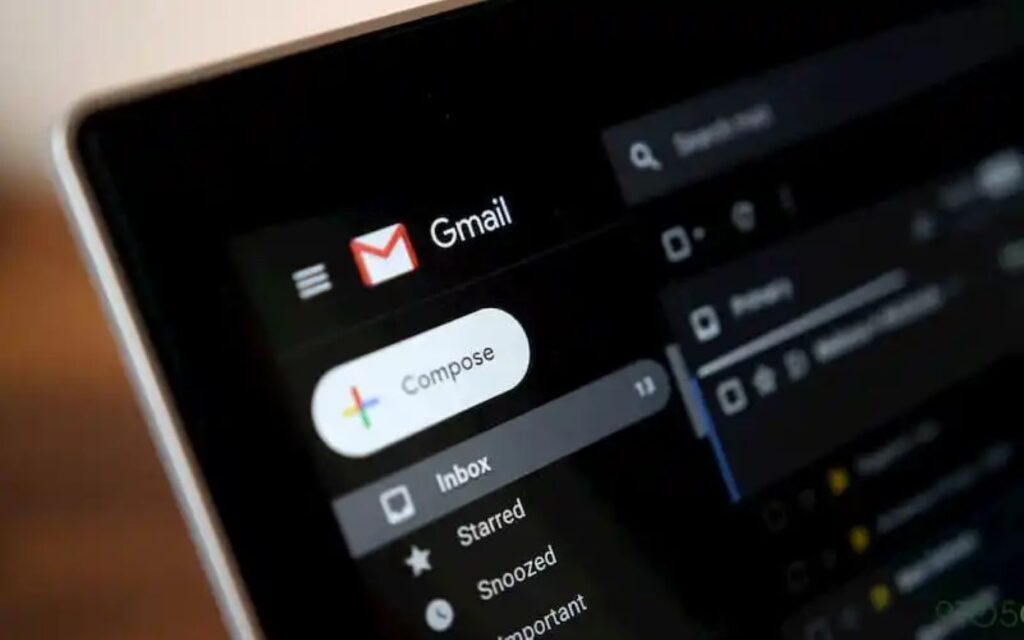 gmail modo escuro