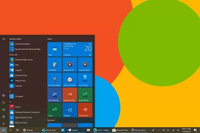 Windows 10 - Icones coloridos