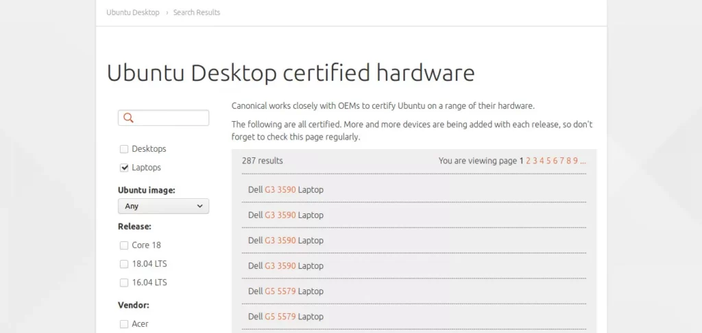 Hardware compatível  Ubuntu
