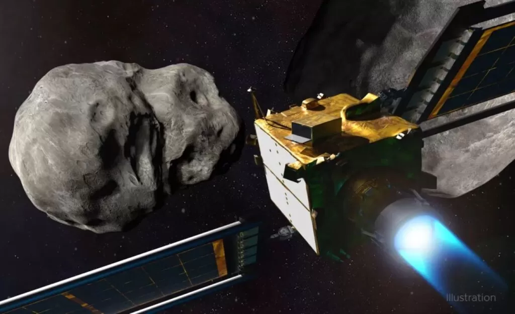 atingir asteroide com espaçonave